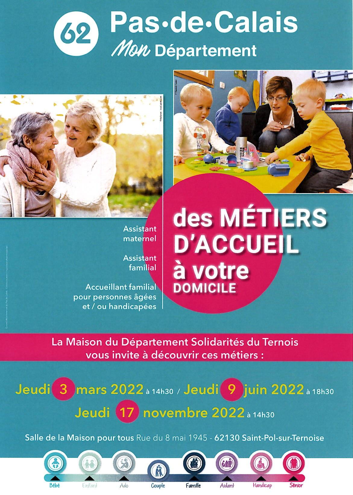 Des métiers d'accueil à votre domicile