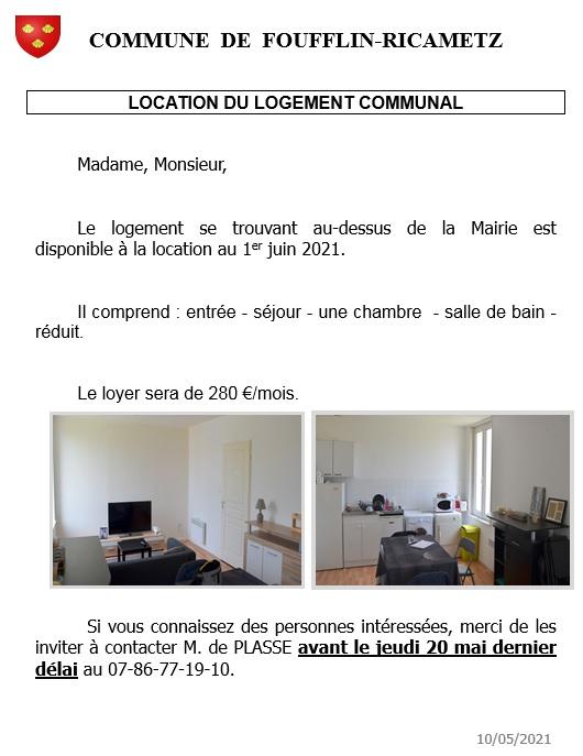 Note logement mai